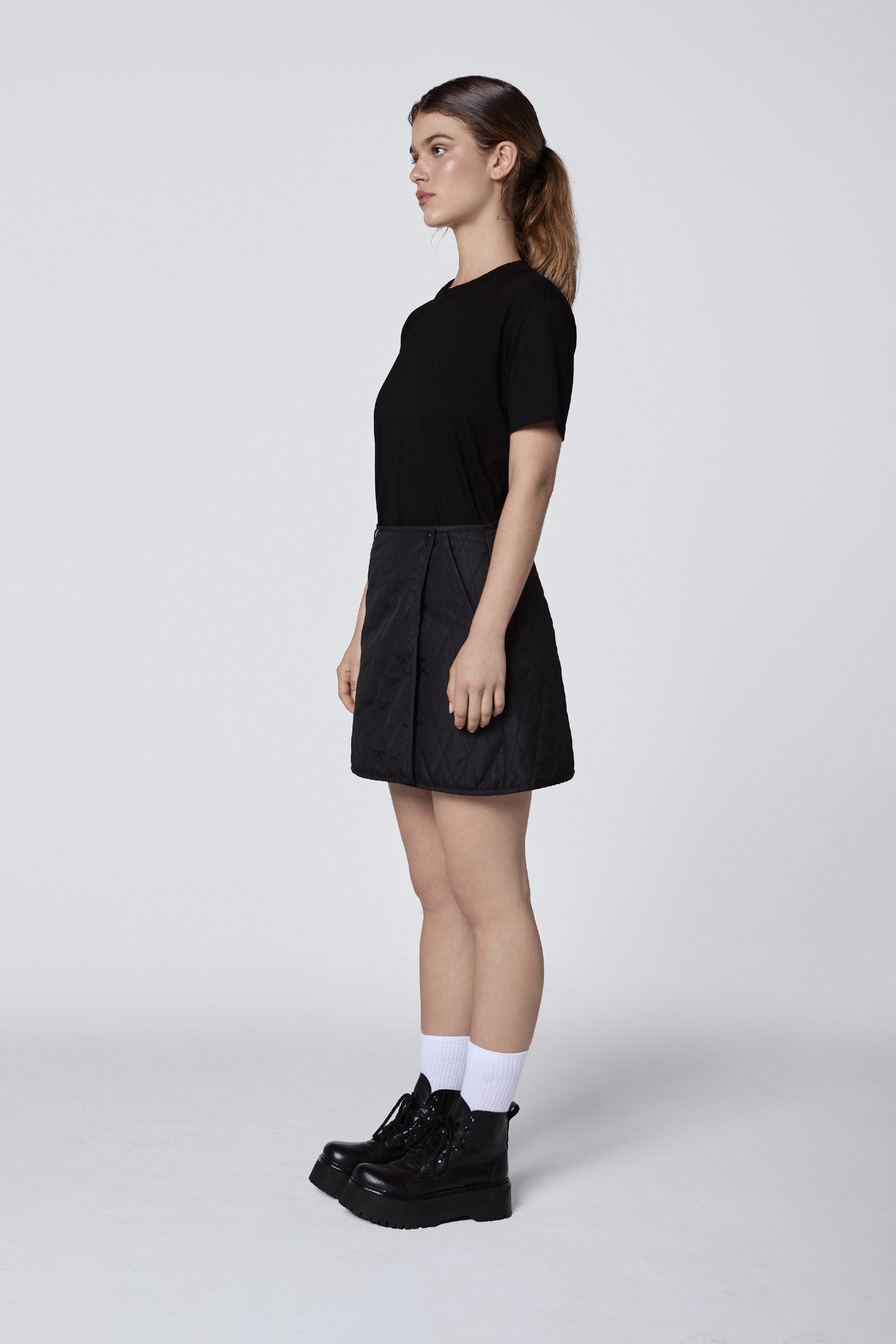 The Quilted Mini Skirt